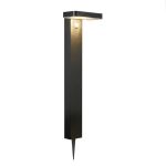 Nordlux Solar Jalustalamppu Rica Neliö- Ruostumaton Teräs Musta 4.5W 380lm - 830 Lämmin Valkoinen |Liike- ja Valotunnistin
