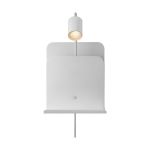 Nordlux Seinävalaisin Roomi Metalli- Valkoinen | IP20 - Sopii 1x GU10 -   USB
