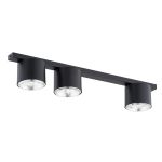 Emibig Kattovalo Nano Teräs Musta | Sopii 3x GU10 (AR111) - Max 12W