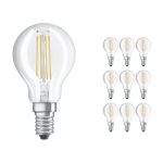 Monipakkaus 10x Ledvance Classic LED E14 Päärynä Filament Kirkas 4.2W 470lm - 927 Erittäin Lämmin Valkoinen | Paras Värintoisto - Himmennettävä - Korvaa 40W