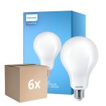 Monipakkaus 6x Philips Corepro LED Lamppu E27 Päärynä Matta 23W 3452lm - 840 Kylmä Valkoinen | Korvaa 200W