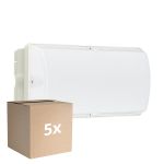 Monipakkaus 5x Philips LED Turvallisuus Ledinaire WL055V Valkoinen 6W 600lm - 830 Lämmin Valkoinen | 374x150mm - IP65