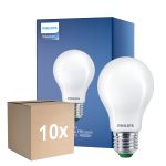 Monipakkaus 10x Philips MASTER LED Lamppu Ultra Efficient E27 Päärynä Matta 7.3W 1535lm - 840 Kylmä Valkoinen | Korvaa 100W