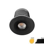 EcoDim Upotettu Kohdevalaisin Mini Musta 2.5W 155lm 30D - 827 Erittäin Lämmin Valkoinen | 35mm - Odetnij 28mm - IP67 - Himmennettävä