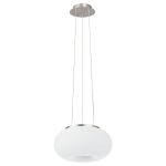 Eglo Riippuvalaisin Optica Teräs Satiini Nikkeli | Sopii 2x E27