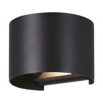 Eglo Seinävalaisin Calpino 3 Aluminium Musta Up & Down 2W 420lm - 830 Lämmin Valkoinen | IP54