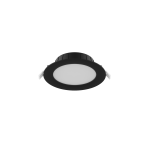 Noxion LED Alasvalo Hera Tasainen Upotettu Musta 9W 900lm 80D - 827-830-840 CCT | 132mm - Odetnij 120mm