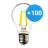 Monipakkaus 100x Noxion Lucent LED E27 Päärynä Filament Kirkas 7W 806lm - 840 Kylmä Valkoinen | Korvaa 60W