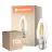 Monipakkaus 10x Ledvance Classic LED B22 Kynttilä Filament Kirkas 3.4W 470lm - 827 Erittäin Lämmin Valkoinen | Korvaa 40W