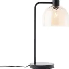 Brilliant Pöytävalaisin Casto Lasi Metalli- Musta Beige | 190mm - Sopii 1x E27