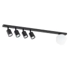 Emibig Kattovalo Baster Teräs Musta | Sopii 4x GU10 - Max 8W, 1x E14 - Max 10W