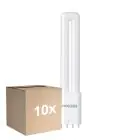 Monipakkaus 10x Noxion Lucent PL-L LED 7.9W 1000lm - 840 Kylmä Valkoinen | 4-Nastaa - Korvaa 18W