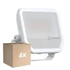 Monipakkaus 4x Ledvance LED Valonheitin Aluminium Valkoinen 41//27W 6000lm 100D - 865 Päivänvalo Valkoinen | IP66 - Symmetrinen