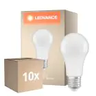 Monipakkaus 10x Ledvance Classic LED E27 Päärynä Matta 13W 1521lm - 840 Kylmä Valkoinen | Korvaa 100W