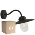 Monipakkaus 6x Nordlux Luxe Seinävalaisin Metalli- Musta | Sopii E27