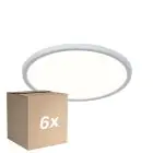 Monipakkaus 6x Nordlux LED Kattovalo Oja 29 Valkoinen 15W 1700lm - 830-840 CCT | IP54 - Himmennettävä